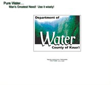 Tablet Screenshot of kauaiwater.org